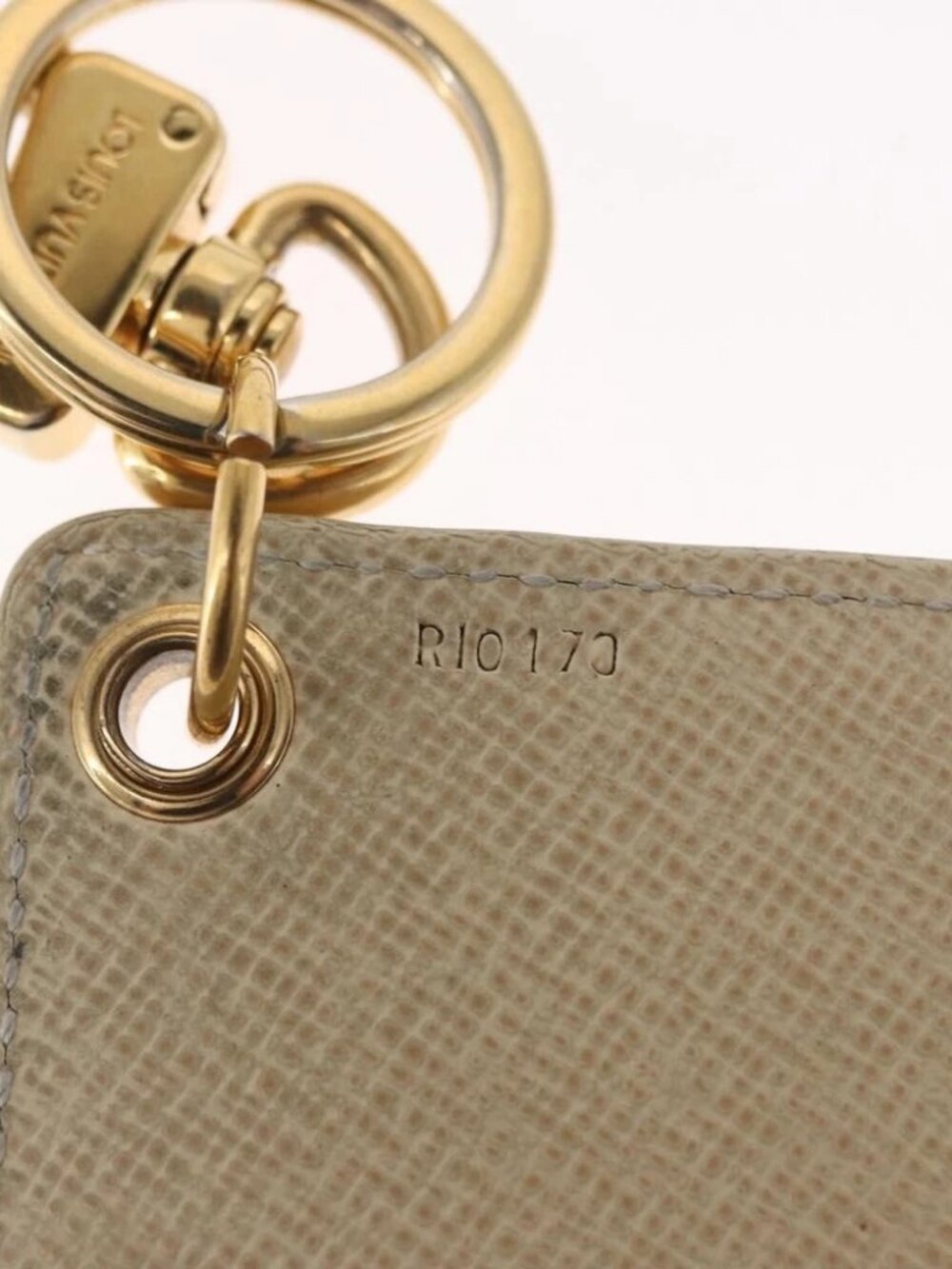 LOUIS VUITTON Damier Azur Porte Cles Afish Key Ring - Picture 10 of 10